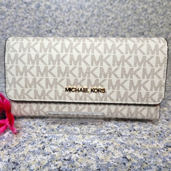 ๐$525 MICHAEL๐KORS Bundle JET SET Travel LG Messenger Crossbody BagWallet - Picture 12 of 16